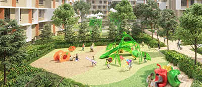 Vegetable-themed playground in Plantation Grove