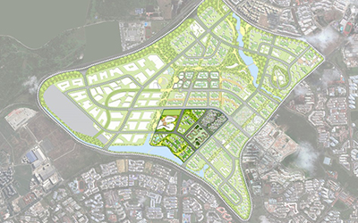 Aerial view of Garden District.